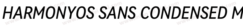 HARMONYOS SANS CONDENSED MEDIUM字体转换